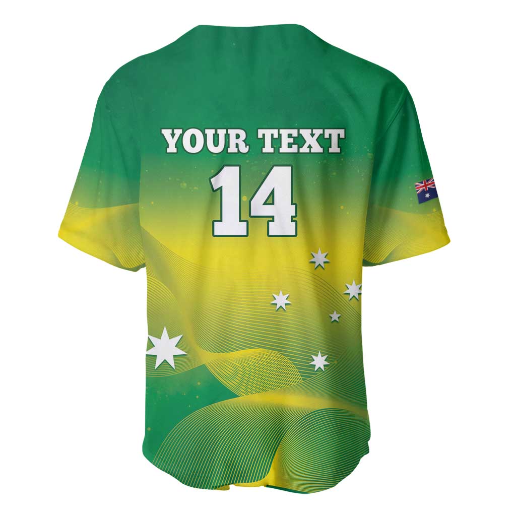 Custom Australia Rugby Baseball Jersey 2024 Kangaroos - Gradient Sporty Style