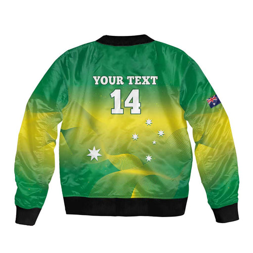 Custom Australia Rugby Bomber Jacket 2024 Kangaroos - Gradient Sporty Style