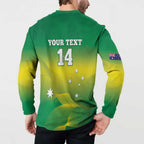 Custom Australia Rugby Button Sweatshirt 2024 Kangaroos - Gradient Sporty Style