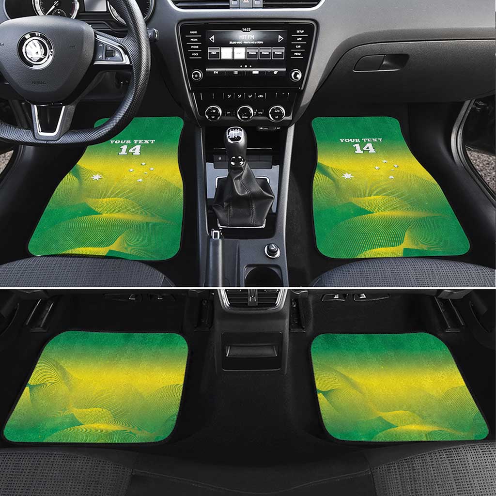 Custom Australia Rugby Car Mats 2024 Kangaroos - Gradient Sporty Style