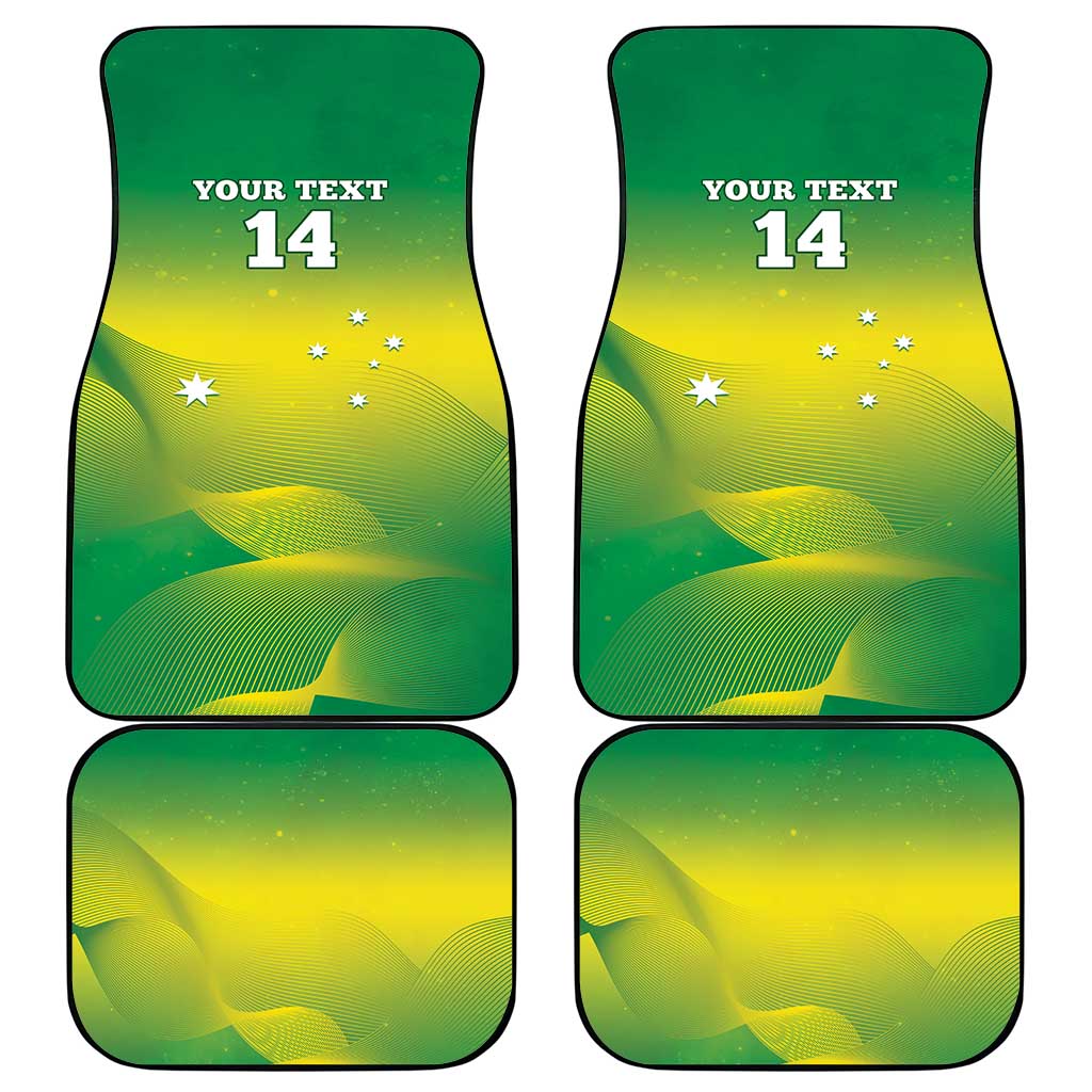 Custom Australia Rugby Car Mats 2024 Kangaroos - Gradient Sporty Style
