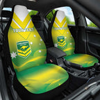 Custom Australia Rugby Car Seat Cover 2024 Kangaroos - Gradient Sporty Style