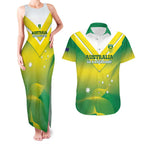 Custom Australia Rugby Couples Matching Tank Maxi Dress and Hawaiian Shirt 2024 Kangaroos - Gradient Sporty Style