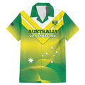 Custom Australia Rugby Family Matching Mermaid Dress and Hawaiian Shirt 2024 Kangaroos - Gradient Sporty Style