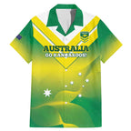 Custom Australia Rugby Family Matching Mermaid Dress and Hawaiian Shirt 2024 Kangaroos - Gradient Sporty Style