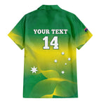 Custom Australia Rugby Family Matching Mermaid Dress and Hawaiian Shirt 2024 Kangaroos - Gradient Sporty Style
