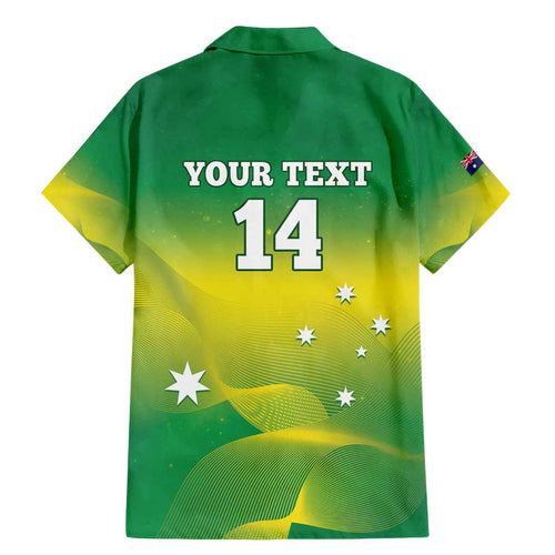 Custom Australia Rugby Family Matching Mermaid Dress and Hawaiian Shirt 2024 Kangaroos - Gradient Sporty Style