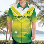 Custom Australia Rugby Hawaiian Shirt 2024 Kangaroos - Gradient Sporty Style