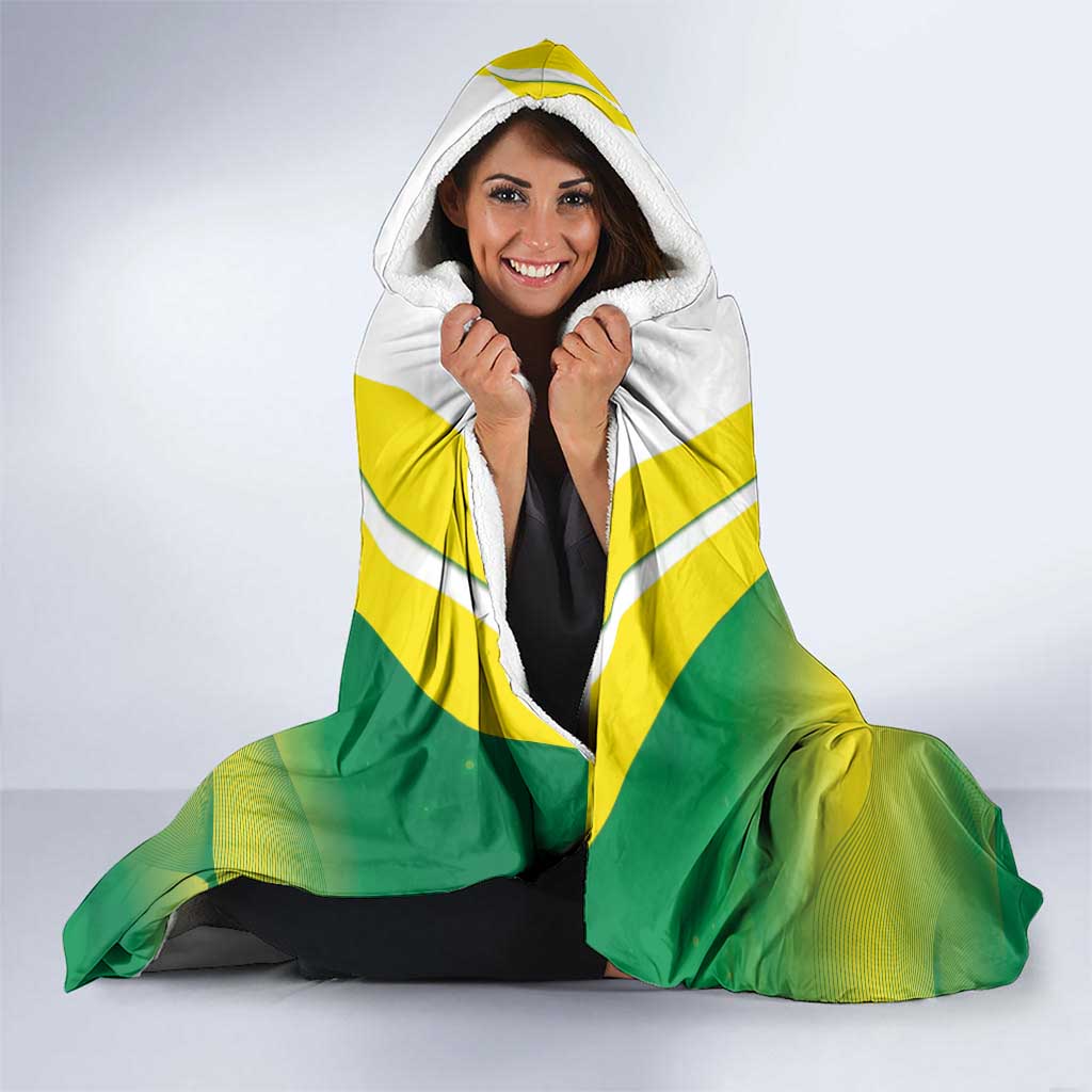 Custom Australia Rugby Hooded Blanket 2024 Kangaroos - Gradient Sporty Style