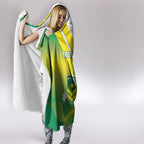 Custom Australia Rugby Hooded Blanket 2024 Kangaroos - Gradient Sporty Style