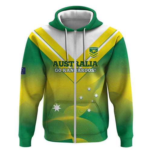 Custom Australia Rugby Hoodie 2024 Kangaroos - Gradient Sporty Style