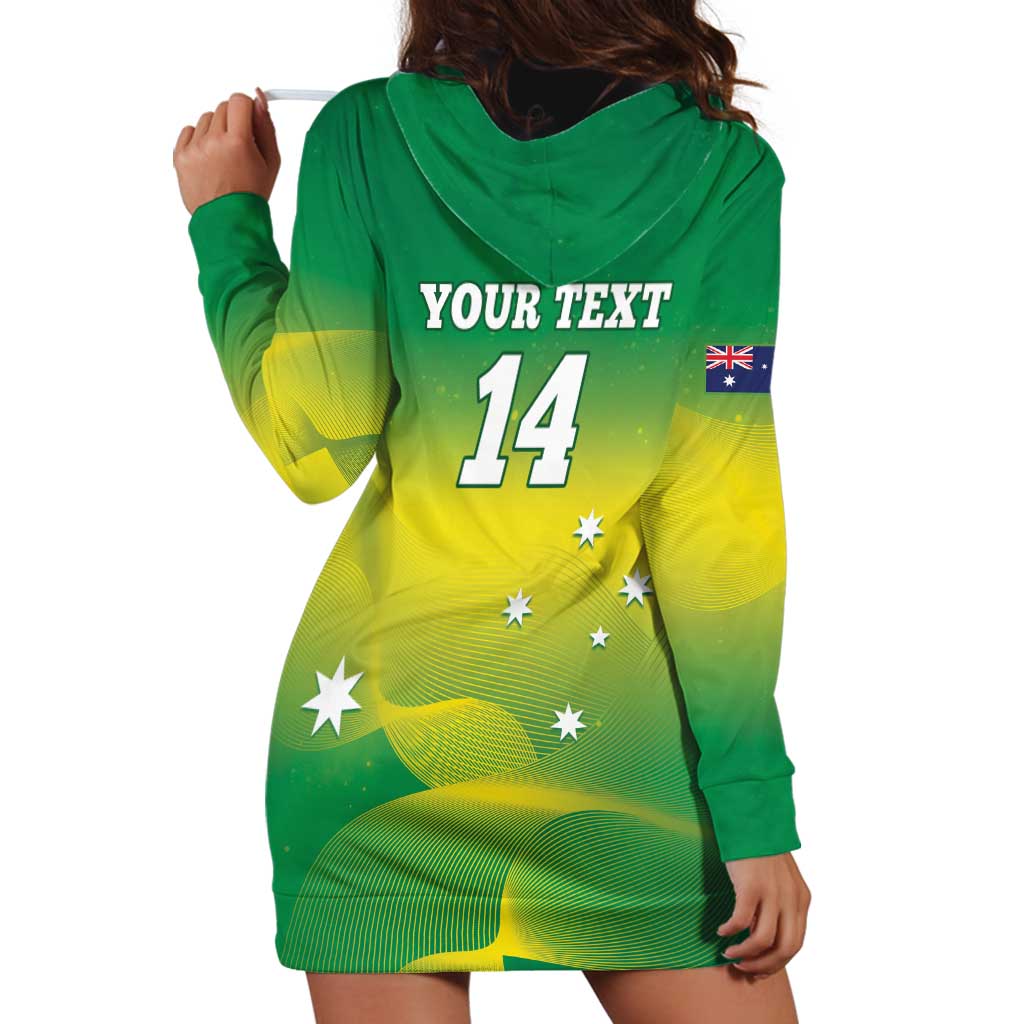 Custom Australia Rugby Hoodie Dress 2024 Kangaroos - Gradient Sporty Style