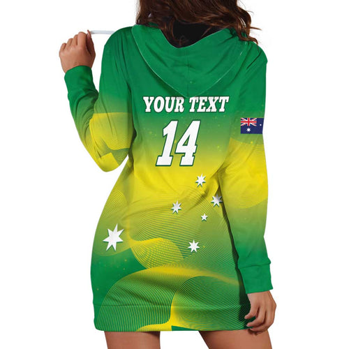 Custom Australia Rugby Hoodie Dress 2024 Kangaroos - Gradient Sporty Style