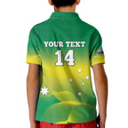 Custom Australia Rugby Kid Polo Shirt 2024 Kangaroos - Gradient Sporty Style