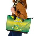 Custom Australia Rugby Leather Tote Bag 2024 Kangaroos - Gradient Sporty Style