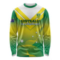 Custom Australia Rugby Long Sleeve Shirt 2024 Kangaroos - Gradient Sporty Style