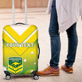 Custom Australia Rugby Luggage Cover 2024 Kangaroos - Gradient Sporty Style