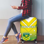 Custom Australia Rugby Luggage Cover 2024 Kangaroos - Gradient Sporty Style