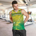 Custom Australia Rugby Men Tank Top 2024 Kangaroos - Gradient Sporty Style