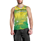 Custom Australia Rugby Men Tank Top 2024 Kangaroos - Gradient Sporty Style