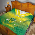 Custom Australia Rugby Quilt 2024 Kangaroos - Gradient Sporty Style