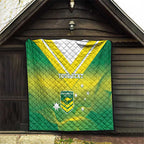 Custom Australia Rugby Quilt 2024 Kangaroos - Gradient Sporty Style