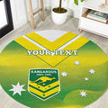 Custom Australia Rugby Round Carpet 2024 Kangaroos - Gradient Sporty Style