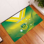 Custom Australia Rugby Rubber Doormat 2024 Kangaroos - Gradient Sporty Style