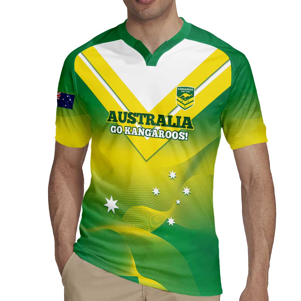Custom Australia Rugby Rugby Jersey 2024 Kangaroos - Gradient Sporty Style