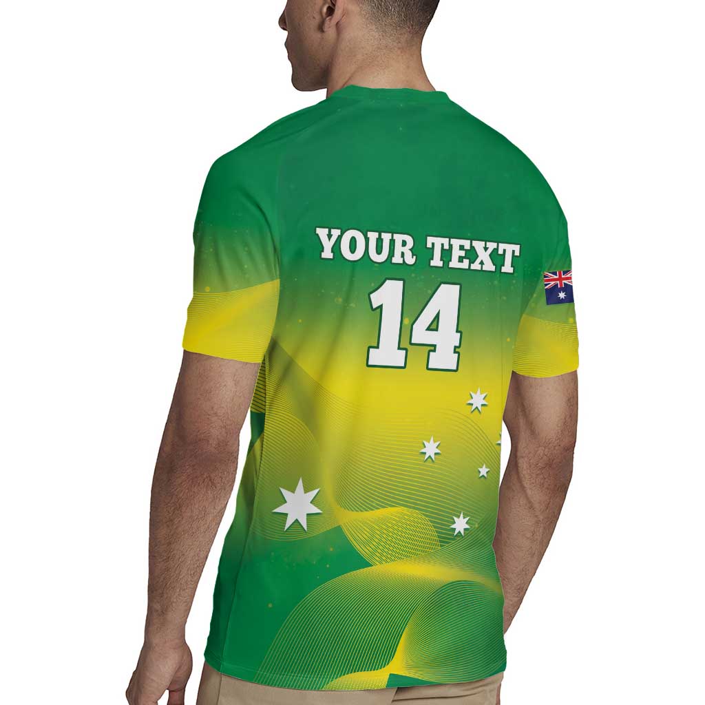 Custom Australia Rugby Rugby Jersey 2024 Kangaroos - Gradient Sporty Style