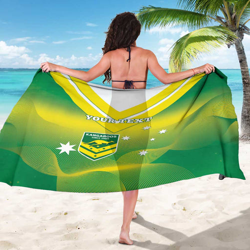 Custom Australia Rugby Sarong 2024 Kangaroos - Gradient Sporty Style