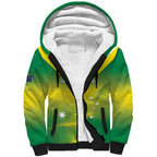 Custom Australia Rugby Sherpa Hoodie 2024 Kangaroos - Gradient Sporty Style