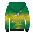 Custom Australia Rugby Sherpa Hoodie 2024 Kangaroos - Gradient Sporty Style