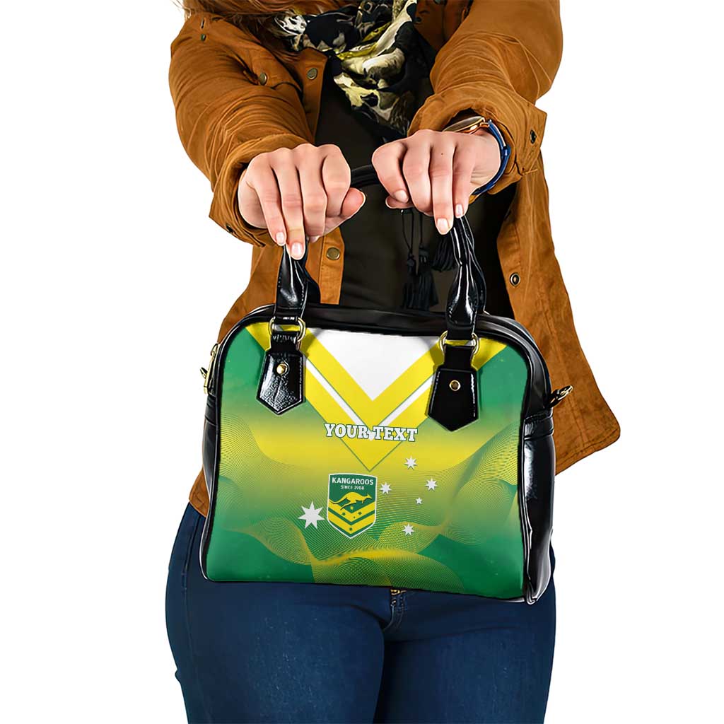 Custom Australia Rugby Shoulder Handbag 2024 Kangaroos - Gradient Sporty Style