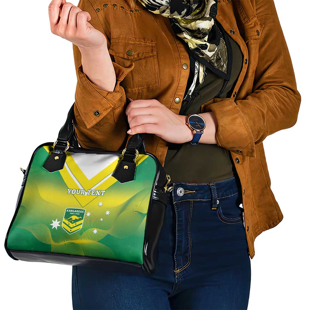 Custom Australia Rugby Shoulder Handbag 2024 Kangaroos - Gradient Sporty Style