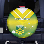 Custom Australia Rugby Spare Tire Cover 2024 Kangaroos - Gradient Sporty Style