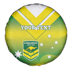 Custom Australia Rugby Spare Tire Cover 2024 Kangaroos - Gradient Sporty Style
