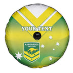 Custom Australia Rugby Spare Tire Cover 2024 Kangaroos - Gradient Sporty Style