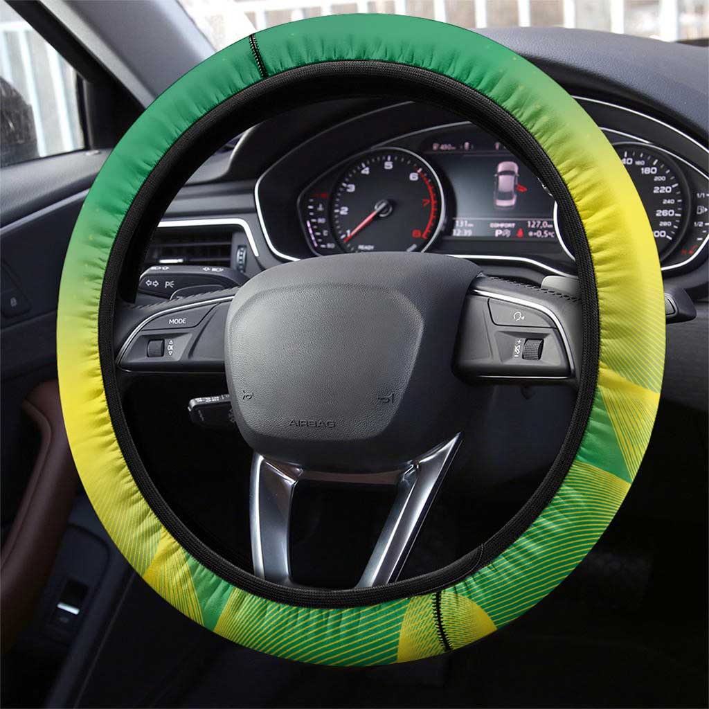 Australia Rugby Steering Wheel Cover 2024 Kangaroos - Gradient Sporty Style