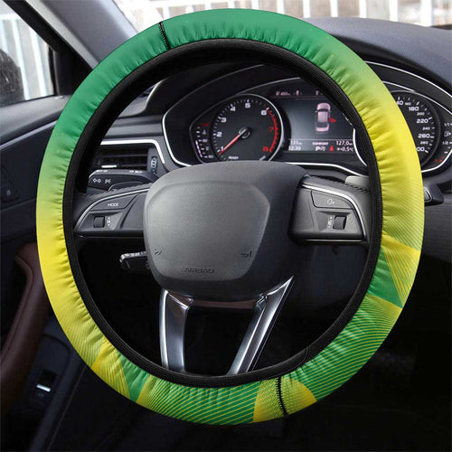 Australia Rugby Steering Wheel Cover 2024 Kangaroos - Gradient Sporty Style