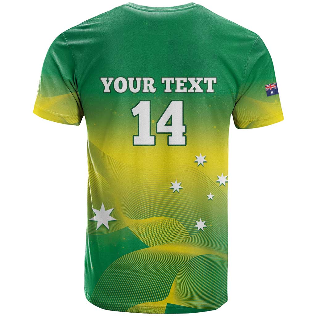 Custom Australia Rugby T Shirt 2024 Kangaroos - Gradient Sporty Style