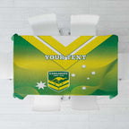 Custom Australia Rugby Tablecloth 2024 Kangaroos - Gradient Sporty Style