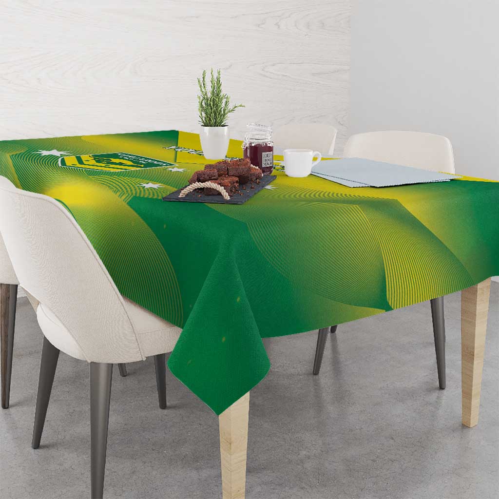 Custom Australia Rugby Tablecloth 2024 Kangaroos - Gradient Sporty Style