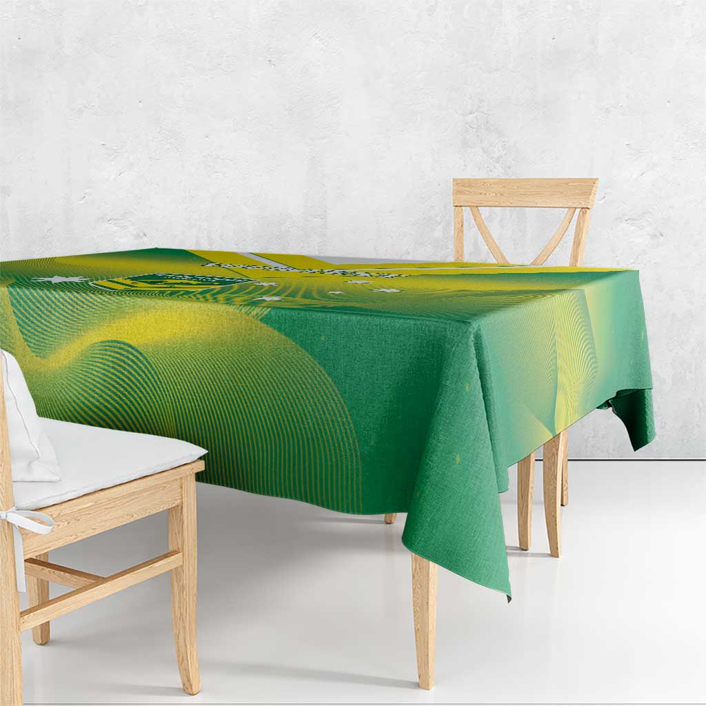 Custom Australia Rugby Tablecloth 2024 Kangaroos - Gradient Sporty Style