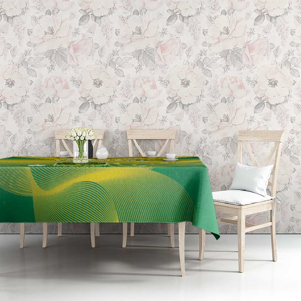 Custom Australia Rugby Tablecloth 2024 Kangaroos - Gradient Sporty Style
