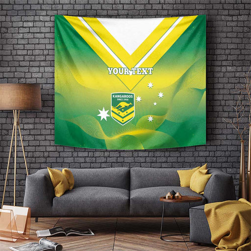Custom Australia Rugby Tapestry 2024 Kangaroos - Gradient Sporty Style
