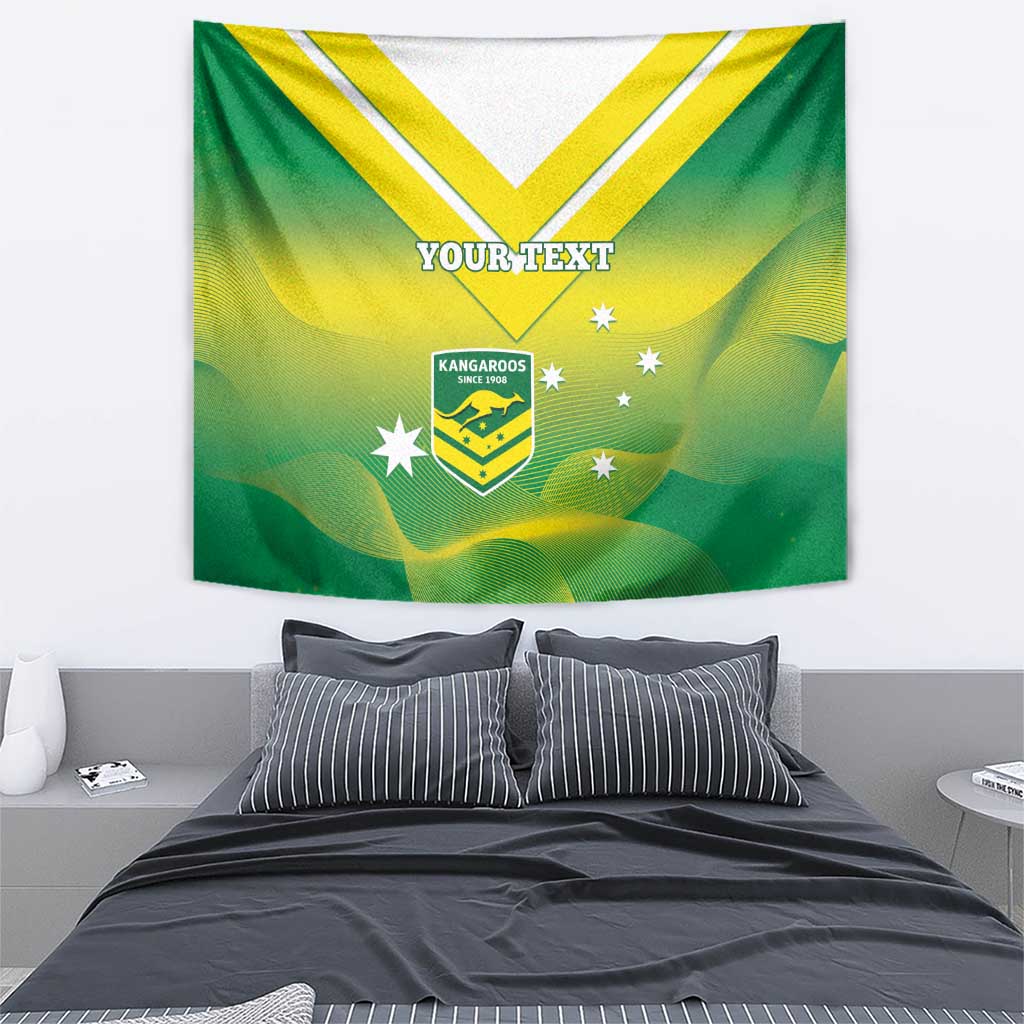 Custom Australia Rugby Tapestry 2024 Kangaroos - Gradient Sporty Style