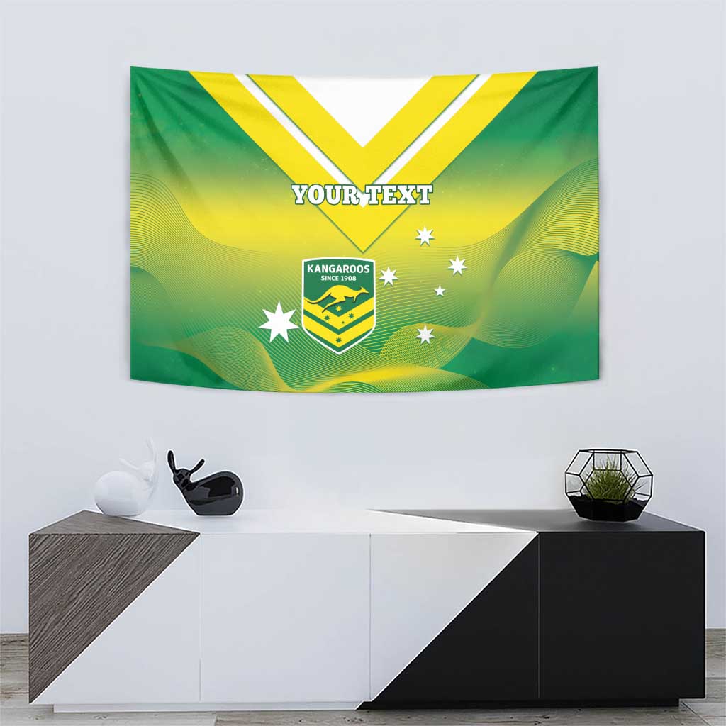 Custom Australia Rugby Tapestry 2024 Kangaroos - Gradient Sporty Style