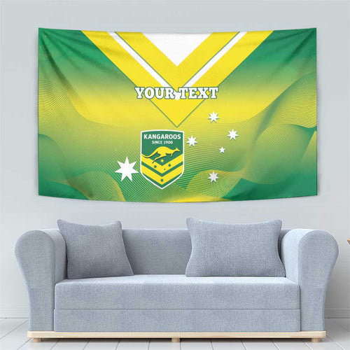 Custom Australia Rugby Tapestry 2024 Kangaroos - Gradient Sporty Style