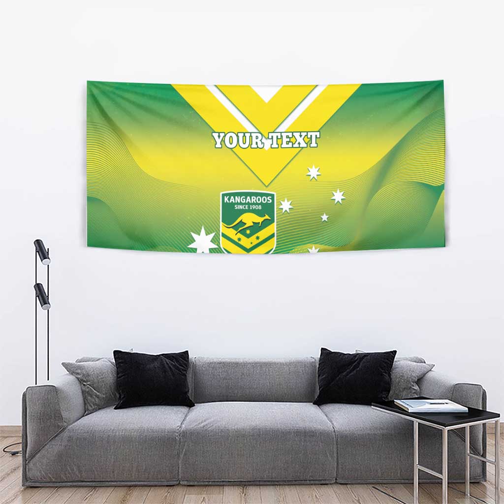 Custom Australia Rugby Tapestry 2024 Kangaroos - Gradient Sporty Style